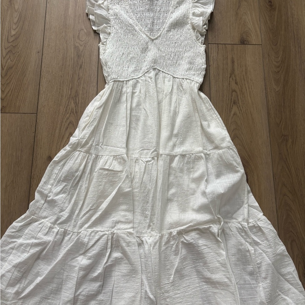 Carly Jean Los Angeles White Midi Dress